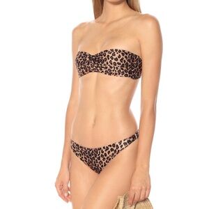 Jonathan Simkhai leopard bikini set, size M
